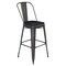 Flash Furniture Black Metal Stool with Black Poly Seat ET-3534-30-BK-PL1B-GG - alternate 7